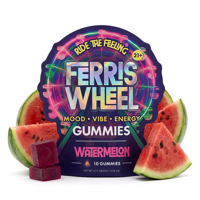 Ferris Wheel Kanna Daily Mood Gummies Watermelon 10 count | CBDdatabase.com