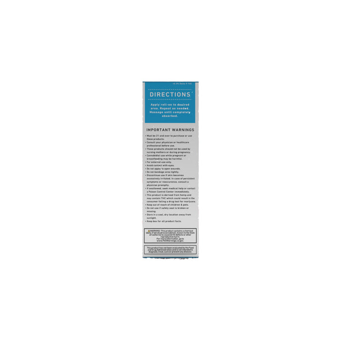Green Roads Cool Relief CBD Roll-On 750mg (3oz) back | CBDdatabase.com