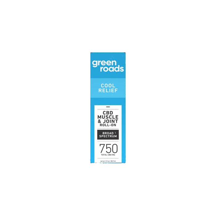 Green Roads Cool Relief CBD Roll-On 750mg (3oz) front | CBDdatabase.com