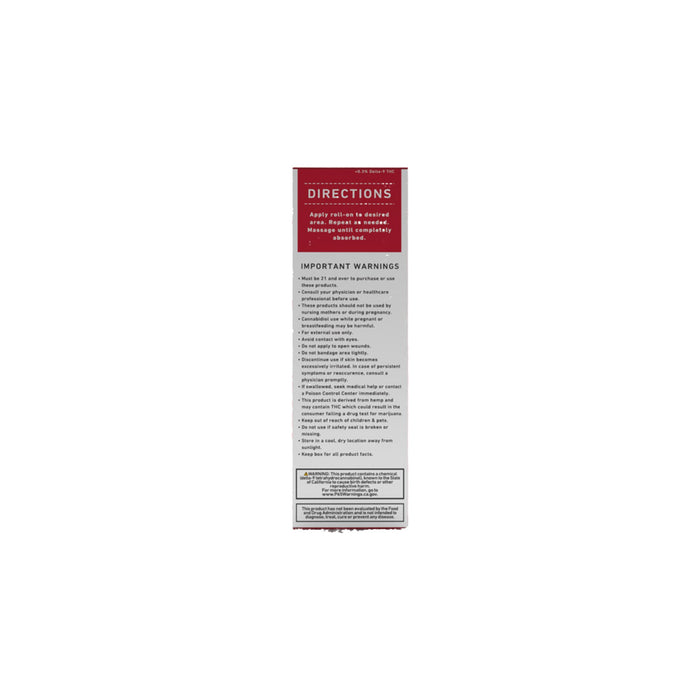 Green Roads Heat Relief CBD Roll-On 750mg (3oz) back | CBDdatabase.com