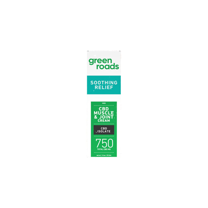 Green Roads Muscle and Joint Relief CBD Cream 750mg (1oz) front | CBDdatabase.com