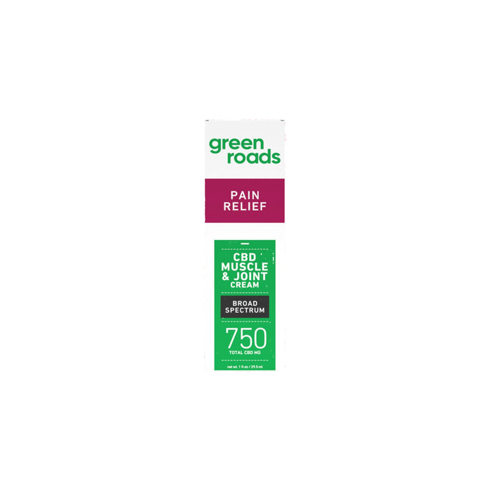 Green Roads Pain Relief CBD Cream 750mg (1oz) front | CBDdatabase.com
