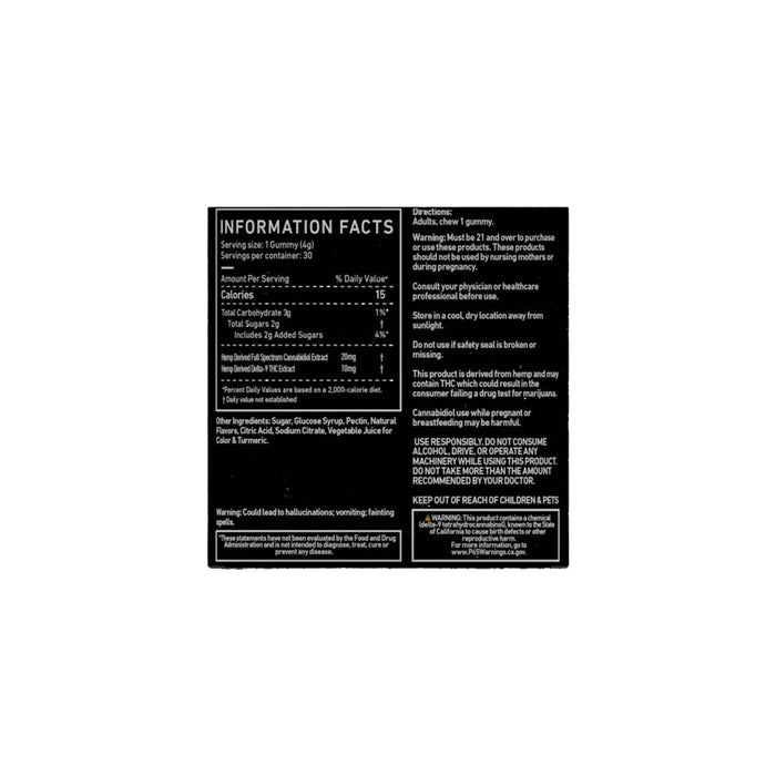 Green Roads Strawberry Sunset Delta 9 THC and CBD Relax Gummies (10 and 30 Count) 30 Count back | CBDdatabase.com