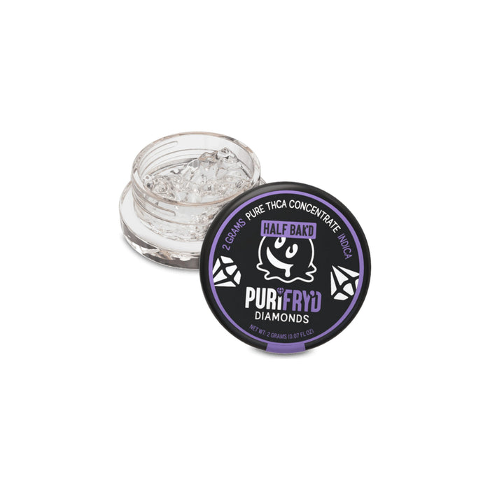 Half Bak'd Purifryd Diamonds THCA Concentrate Purple Urkel (Indica)