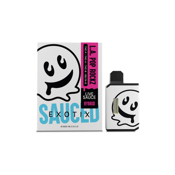 Half Bak'd Sauced Exotix 4g Disposable L.A. Pop Rockz (Hybrid)