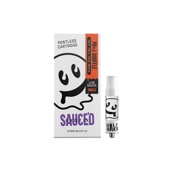 Half Bak'd Sauced Exotix 2g Cartridge PB+J Souffle (Indica)