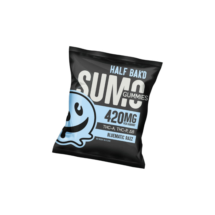 Half Bak'd Sumo Gummies 2 Count Bluematic Razz