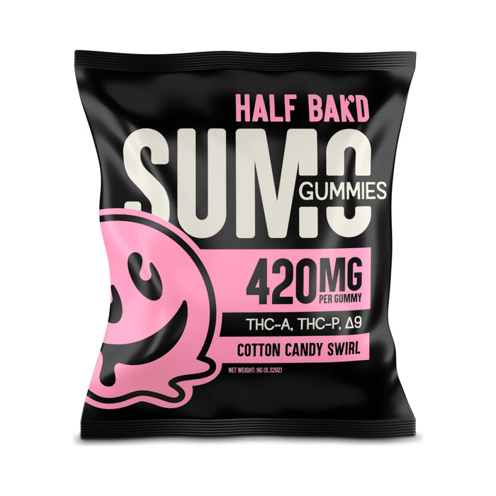 Half Bak'd Sumo Gummies 2 Count Cotton Candy Swirl