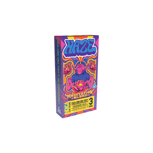 Haze Meditation Blend Live Resin Disposable Vape 3g Hawaiian Haze front | CBDdatabase.com