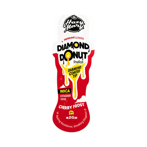 Hazy Mary Diamond Donut THCA Pre-Roll 2g Cherry Frost