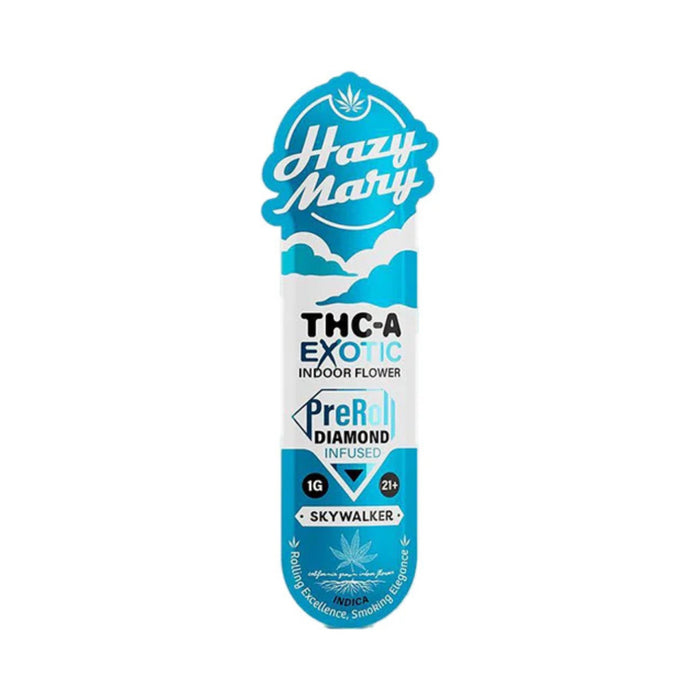 Hazy Mary Exotic Indoor THCA Diamond Infused Pre-Roll 1g Skywalker