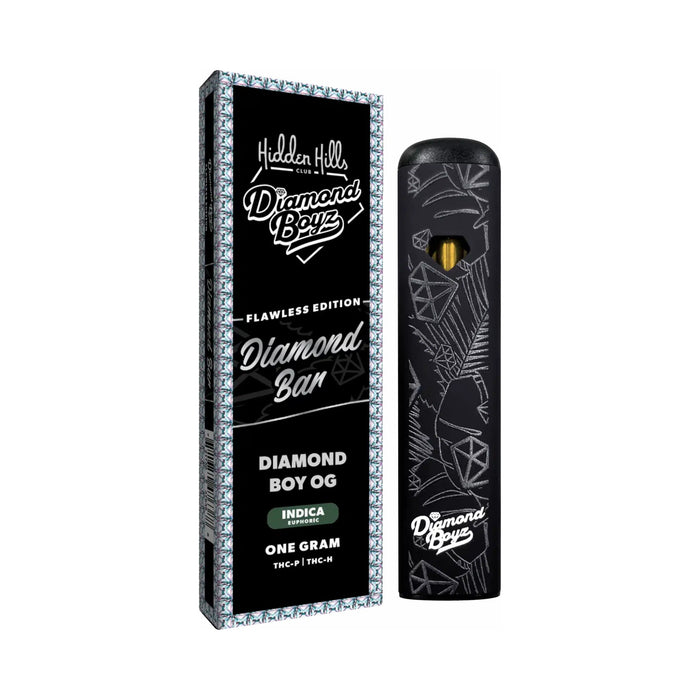 Hidden Hills Diamond Bar THCP and THCH Disposable Vape 1g Diamond Boy OG