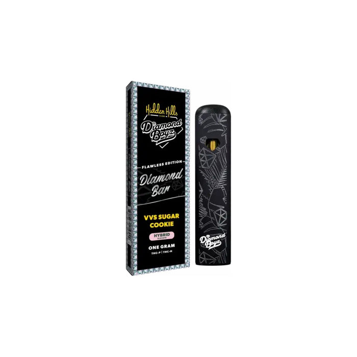 Hidden Hills Diamond Bar THCP and THCH Disposable Vape 1g VVS Sugar Cookie