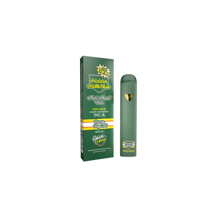 Hidden Hills Mini Mart Liquid Diamonds THCA Disposable Vape 1g Bang Pop OG