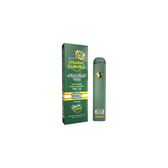 Hidden Hills Mini Mart Liquid Diamonds THCA Disposable Vape 1g Hubba Bubba