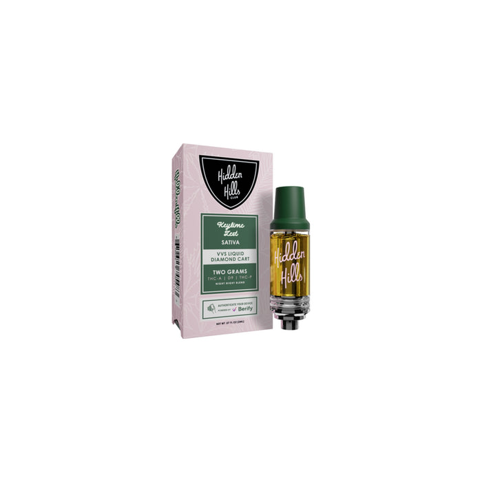 Hidden Hills VVS Liquid Diamond THCA and THCP Vape Cartridge 2g Keylime Zest