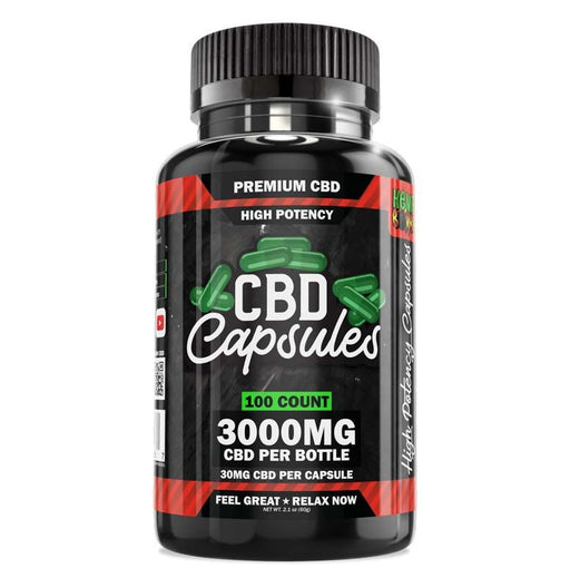 Hemp Bombs High Potency CBD Capsules 30mg (100 Count)
