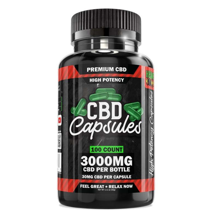 Hemp Bombs High Potency CBD Capsules 30mg (100 Count)