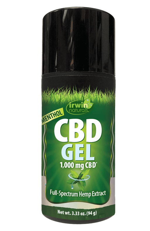 Irwin Naturals CBD Gel + Menthol 1000mg (3.33 oz) | CBDdatabase.com