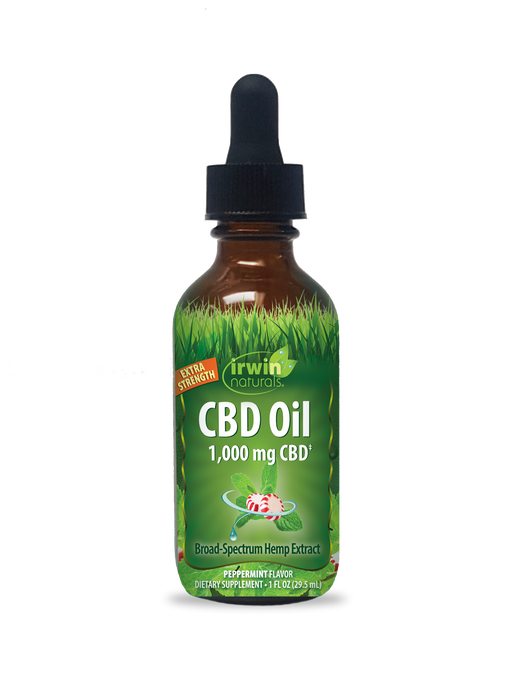 Irwin Naturals CBD Oil Peppermint 1000mg (1 fl oz) | CBDdatabase.com