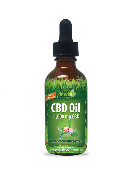 Irwin Naturals CBD Oil Peppermint 1000mg (1 fl oz) | CBDdatabase.com