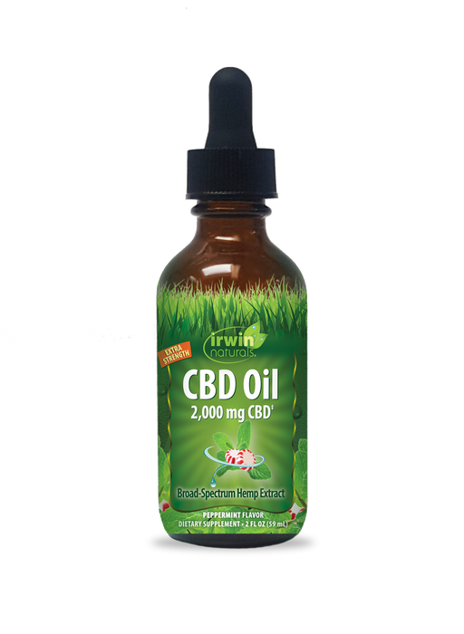 Irwin Naturals CBD Oil Peppermint 2000mg (2 fl oz) | CBDdatabase.com