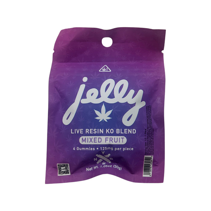 Jelly KO Live Resin THC Gummies 4 Count Mixed Fruit