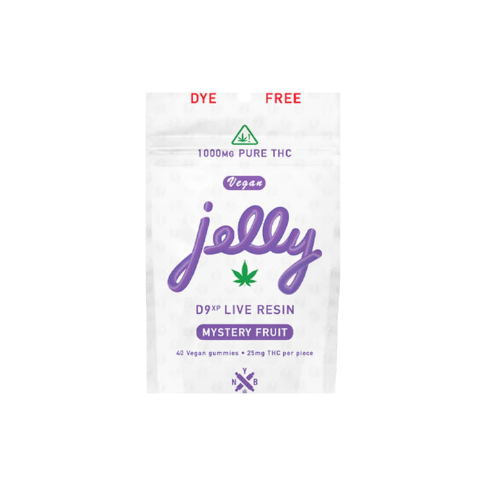 Jelly D9XP Live Resin Delta 9 THC Gummies 100mg and 1000mg 1000mg (40 Count) Mystery Fruit