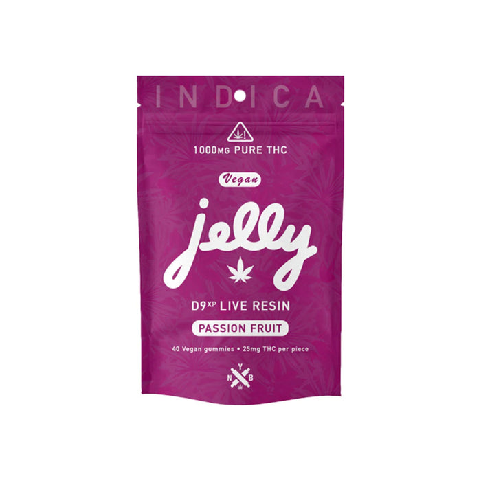 Jelly D9XP Live Resin Delta 9 THC Gummies 100mg and 1000mg 1000mg (40 Count) Passion Fruit