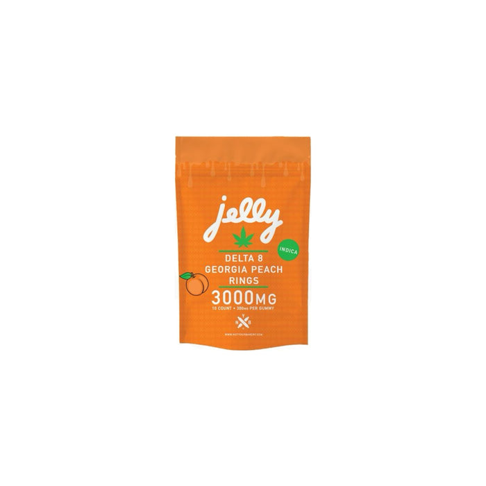 Jelly Delta 8 THC Rings 3000mg (10 Count) Georgia Peach