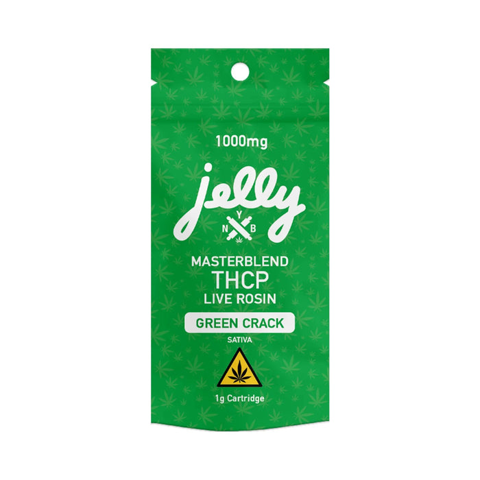 Jelly Masterblend THCP Live Rosin Cartridge 1g Green Crack (Sativa)