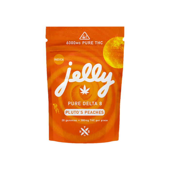 Jelly Pure Delta 8 THC Gummies 6000mg (20 Count) Pluto's Peaches