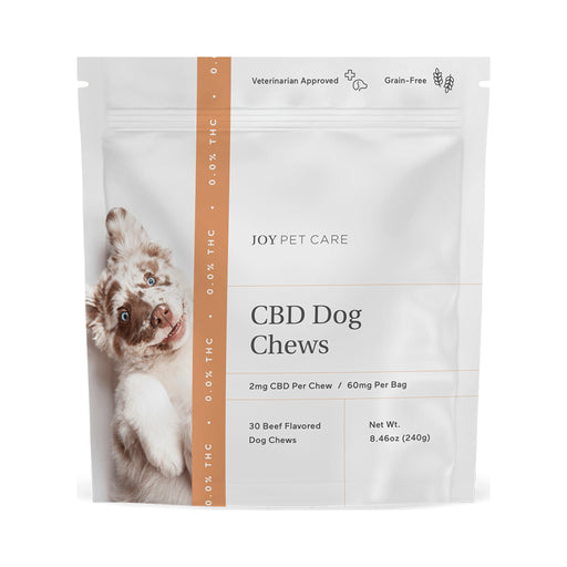 Joy Organics Broad Spectrum CBD Dog Treats Beef 2mg (30 Count) pouch