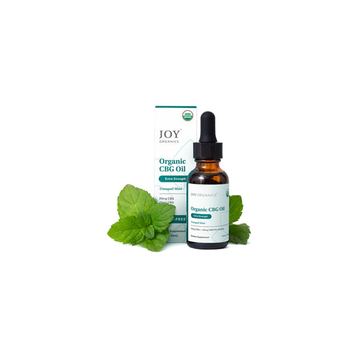 Joy Organics Organic Broad Spectrum CBG and CBD Oil Mint 1500mg (30mL)