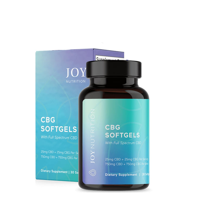 Joy Organics Full Spectrum CBG Softgels with CBD 50mg (30 Count)