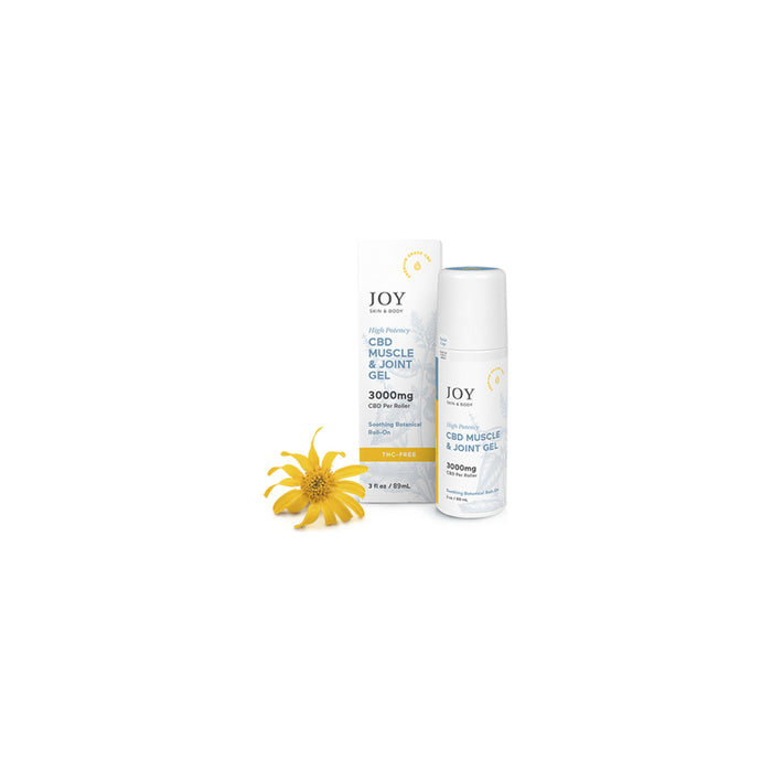 Joy Organics CBD Muscle and Joint Gel Roll-On 3000mg
