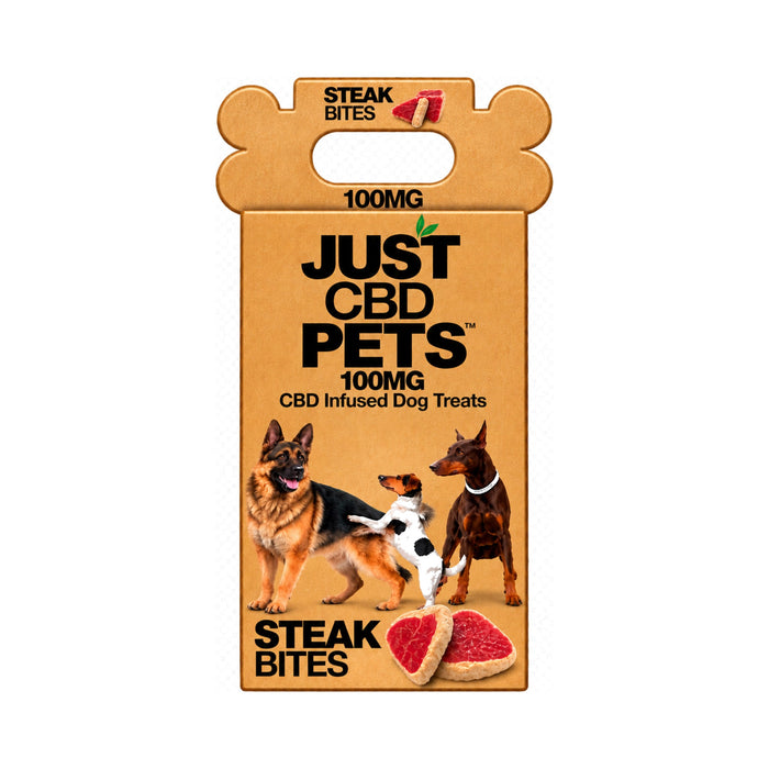 JustCBD CBD Dog Treats Steak Bites 100mg