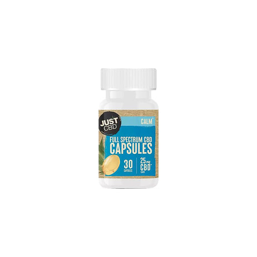 JustCBD Full Spectrum CBD Capsules 25mg 30 count bottle