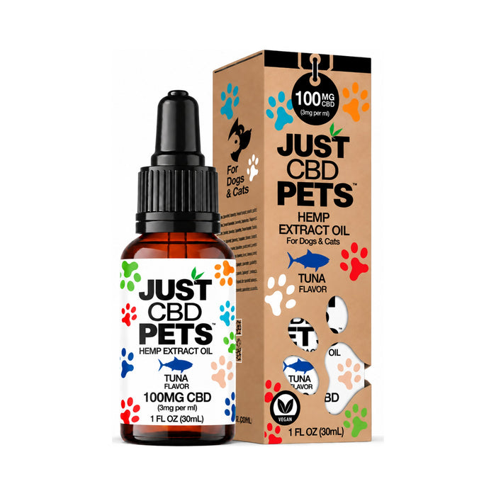 JustCBD Pets Hemp Extract CBD Oil 100mg Tuna (30mL)