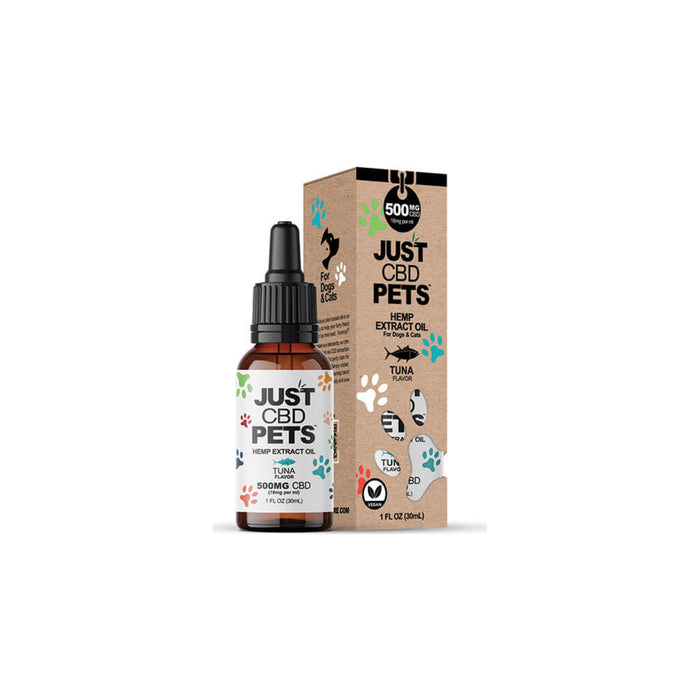 JustCBD Pets Hemp Extract CBD Oil 500mg Tuna (30mL)