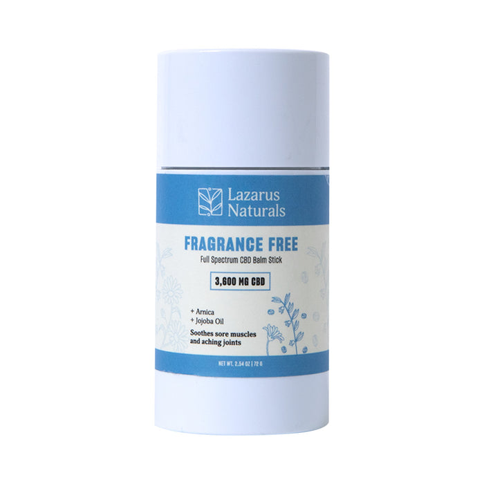 Lazarus Naturals Full Spectrum CBD Balm Stick Fragrance Free 3600mg (72g)