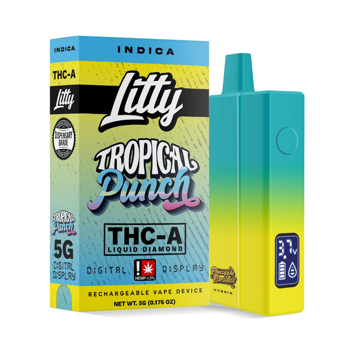 Litty THCA Liquid Diamond Disposable Vape 5g Tropical Punch