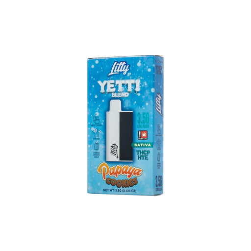 Litty Yetti Blend THCP Disposable Vape 3.5g Papaya Cookies