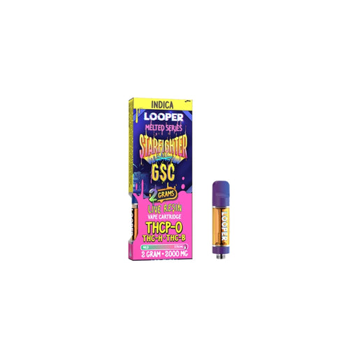 Looper Melted Series Live Resin Hemp Cartridge 2g Starfighter GSC
