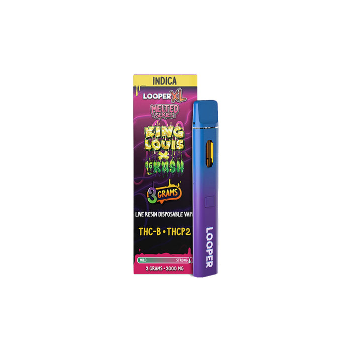 Looper Melted Series Live Resin Hemp Disposable Vape 3g King Louis x OG Kush