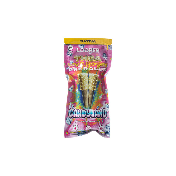 Looper THCA Live Rosin Pre-Rolls 2g (2 Count) Candyland