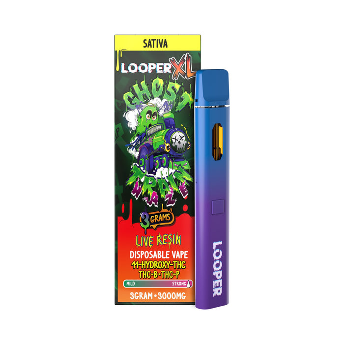 Looper XL Live Resin Hemp Disposable Vape 3g Ghost Train Haze