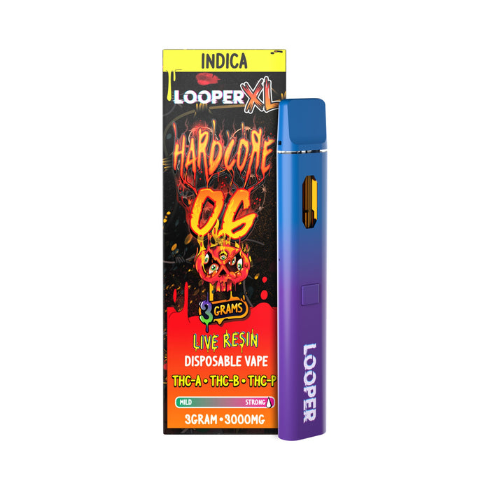 Looper XL Live Resin Hemp Disposable Vape 3g Hardcore OG