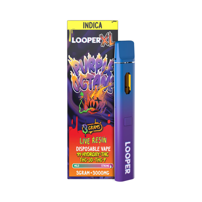 Looper XL Live Resin Hemp Disposable Vape 3g Purple Octane