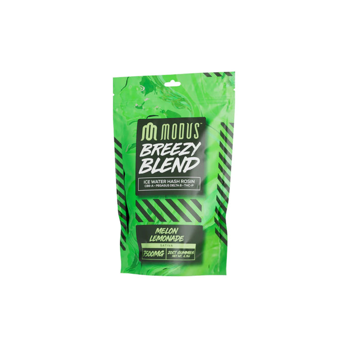 Modus Breezy Blend Gummies 7500mg (20 Count) Melon Lemonade front | CBDdatabase.com